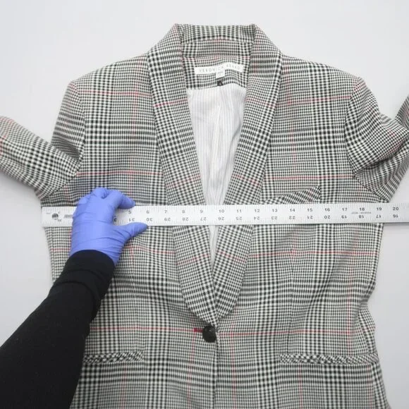Veronica Beard Plaid Eva Dickey Jacket Blazer Size 8 - Picture 10 of 13